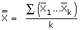 x-double bar formula