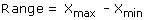 range formula